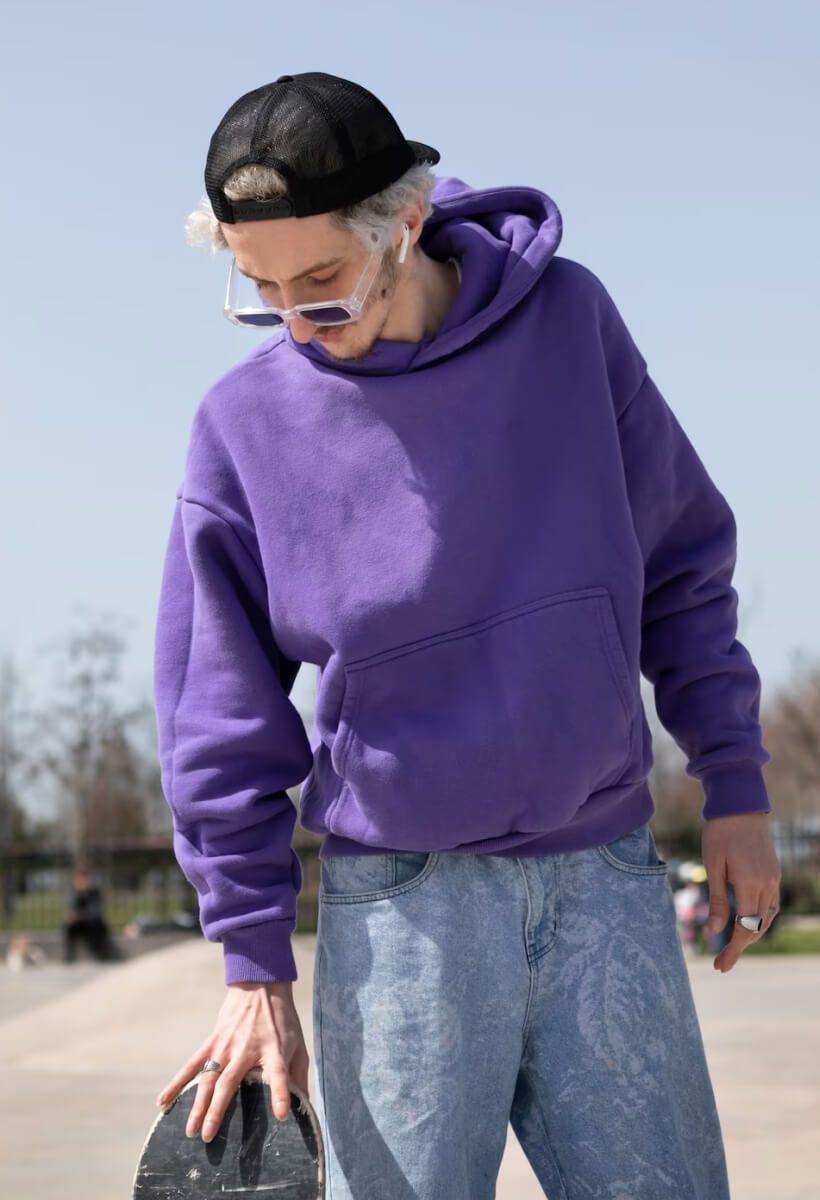 Fabric being cut